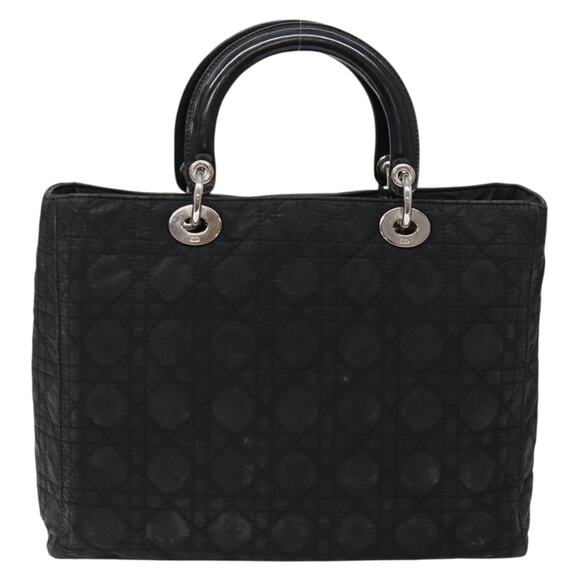 DIOR Canage Hand Bag Nylon Black Silver - Picture 3 of 12